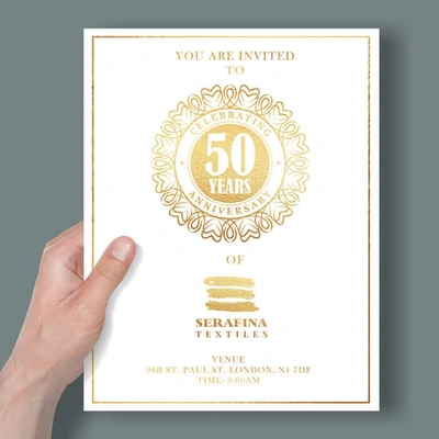 Gold Foil Flyer