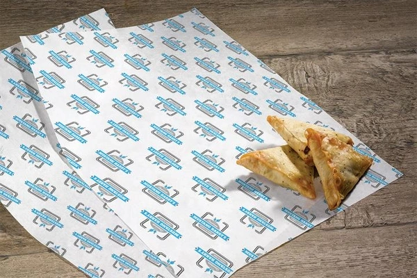 A3 Branded  Printed Greaseproof Paper 